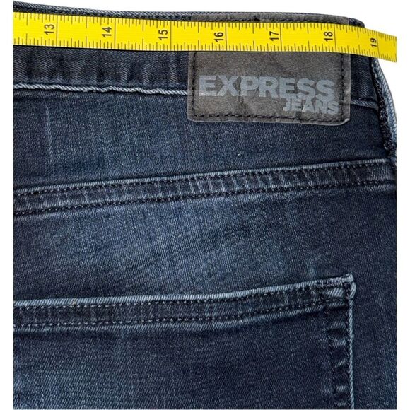 Express Men’s Skinny Jeans 34x32 Dark Wash Stretch Denim Slim Fit - Picture 5 of 6
